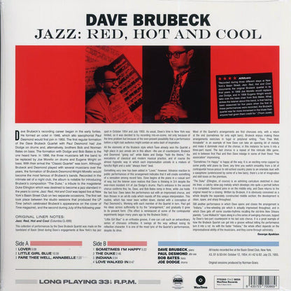 Dave Brubeck Quartet - Jazz: Red Hot And Cool (ltd. ed.) (180g) [New Vinyl LP]