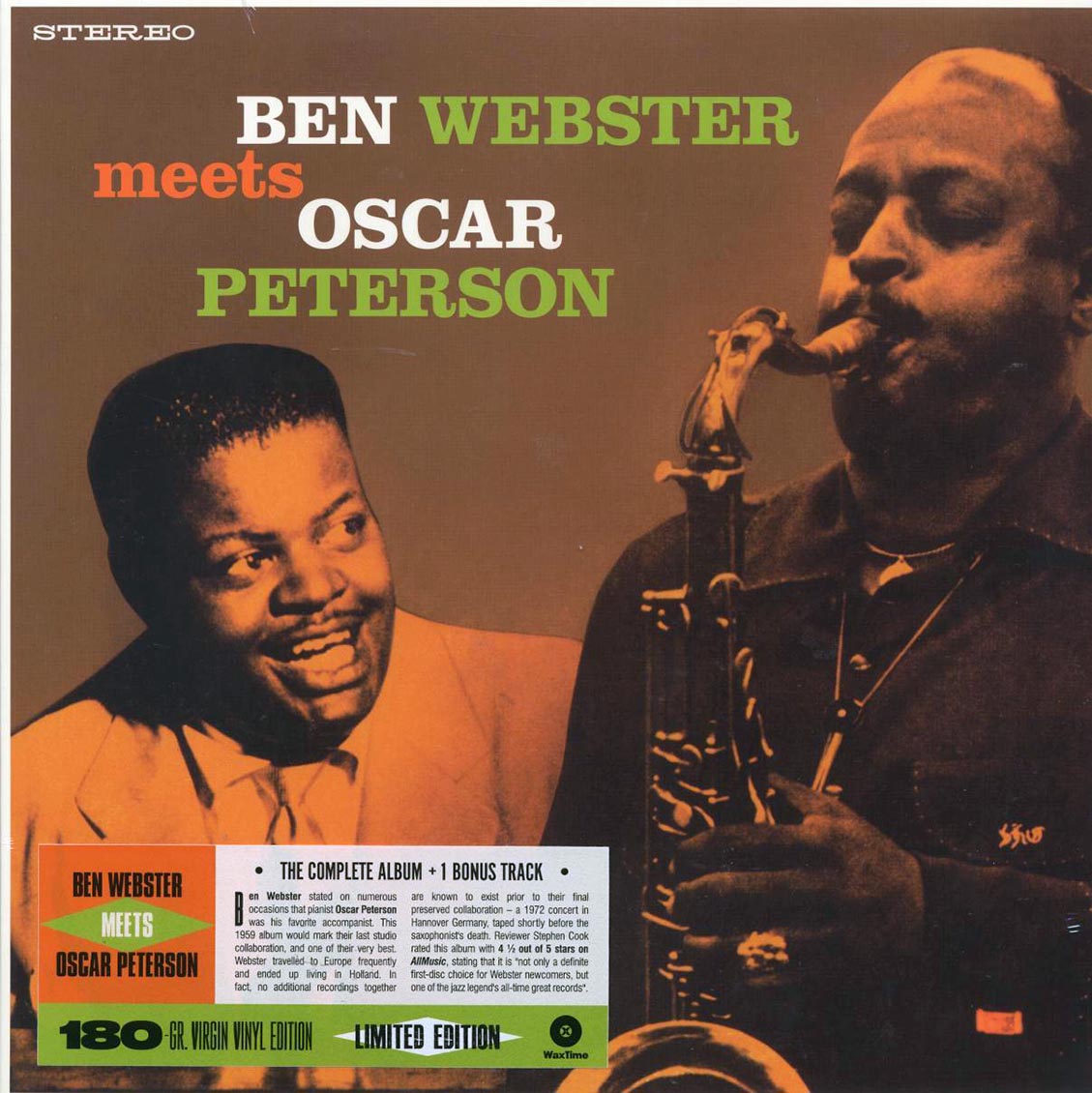 Ben Webster, Oscar Peterson - Ben Webster Meets Oscar Peterson (+bonus track) (ltd. ed.) (180g) [B] [New Vinyl Record LP]