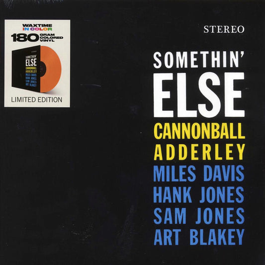 Cannonball Adderley, Miles Davis, Hank Jones, Sam Jones, Art Blakey - Somethin' Else (+bonus track) (ltd. ed.) (180g) (orange vinyl) [New Vinyl Record LP]