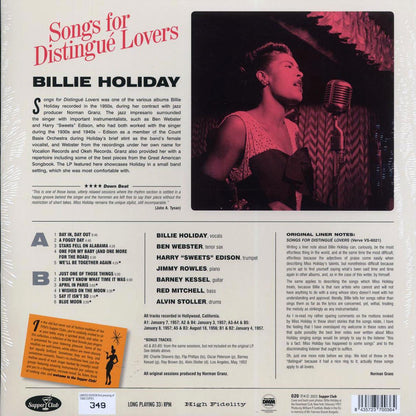Billie Holiday - Songs For Distingue Lovers (+5 bonus tracks) (ltd. ed.) (180g) [New Vinyl LP]