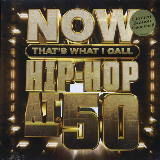 Sugarhill Gang, Grandmaster Flash, Public Enemy, Nas, Notorious BIG, OutKast, 50 Cent, Snoog Dogg, Future, Run-DMC, Etc. - Now That's What I Call Hip-Hop At 50 (2xLP) (black ice vinyl) [New Vinyl Record LP]