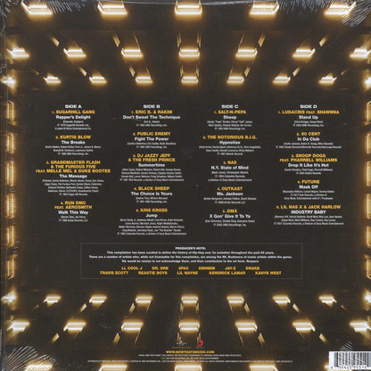 Sugarhill Gang, Grandmaster Flash, Public Enemy, Nas, Notorious BIG, OutKast, 50 Cent, Snoog Dogg, Future, Run-DMC, Etc. - Now That's What I Call Hip-Hop At 50 (2xLP) (black ice vinyl) [New Vinyl LP]