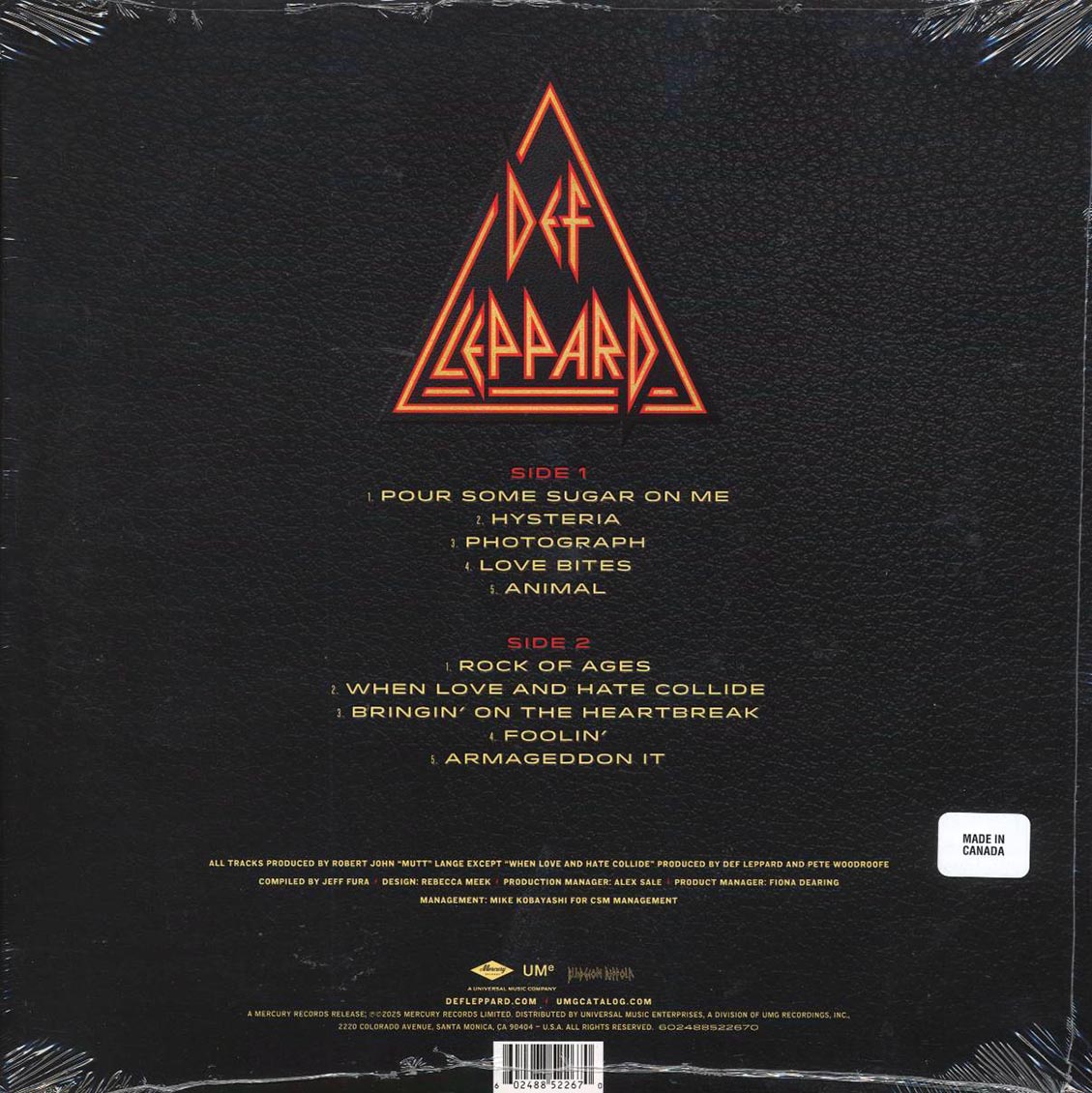 Def Leppard - Greatest Hits (orange/yellow vinyl) [New Vinyl LP]