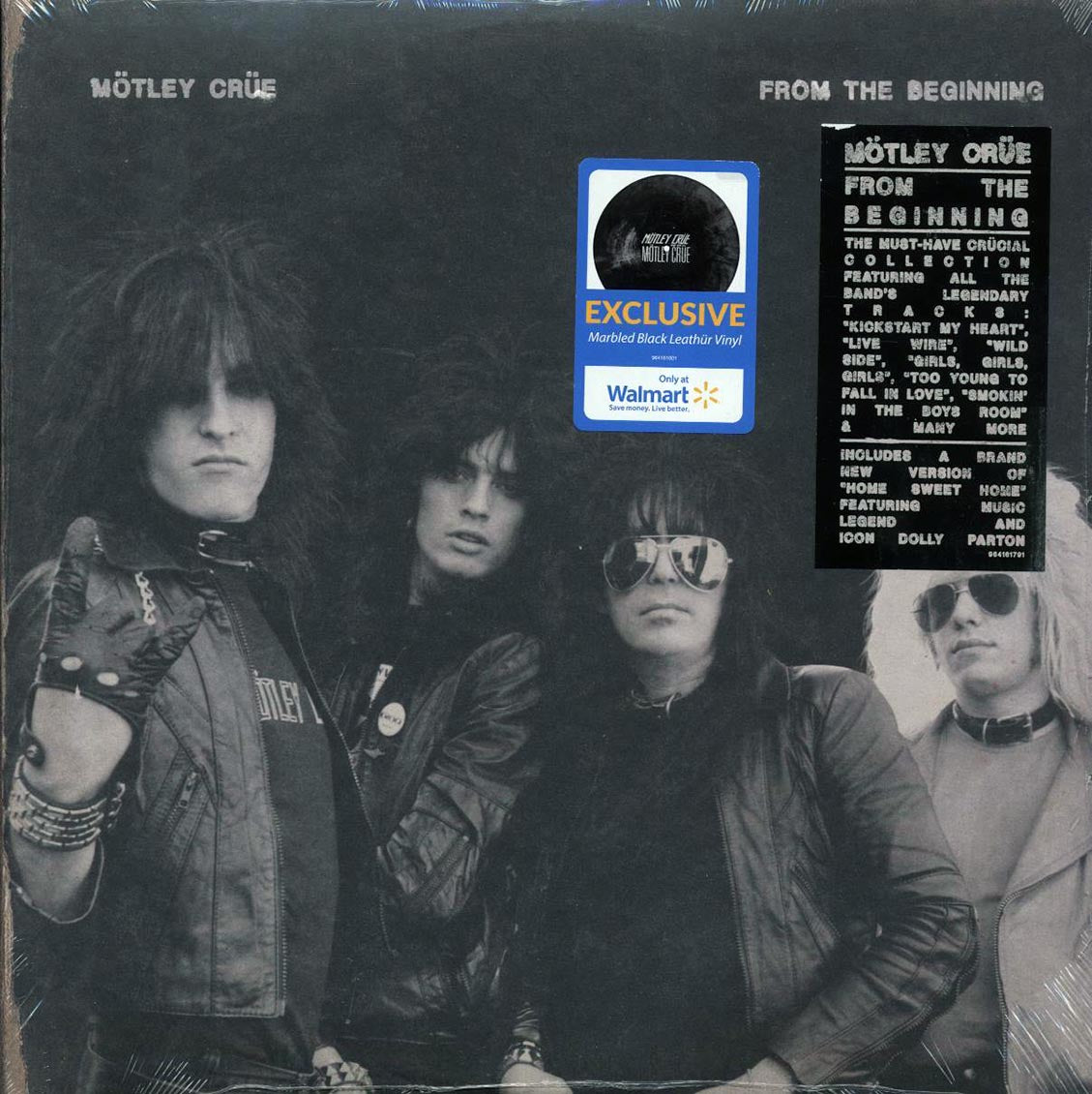 Motley Crue - From The Beginning (ltd. ed.) (2xLP) (marbled black/leathur vinyl) [New Vinyl Record LP]