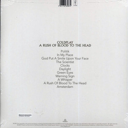 Coldplay - A Rush Of Blood To The Head (clear vinyl) [New Vinyl LP]