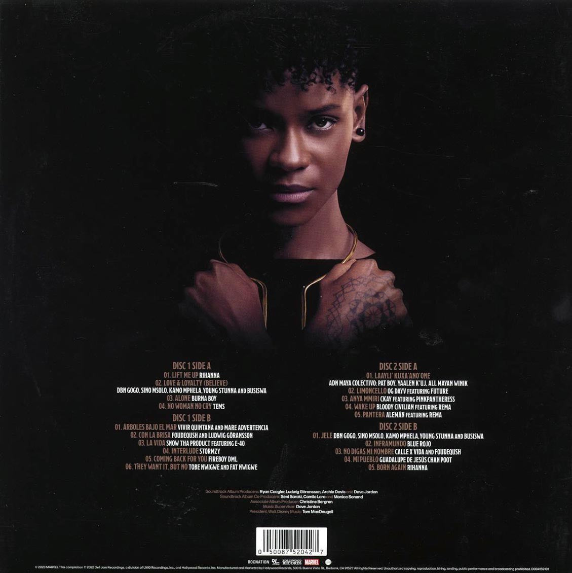Rihanna, Burna Boy, Tems, Future, Etc. - Music From And Inspired By Black Panther: Wakanda Forever (2xLP) (black ice vinyl) [New Vinyl LP]