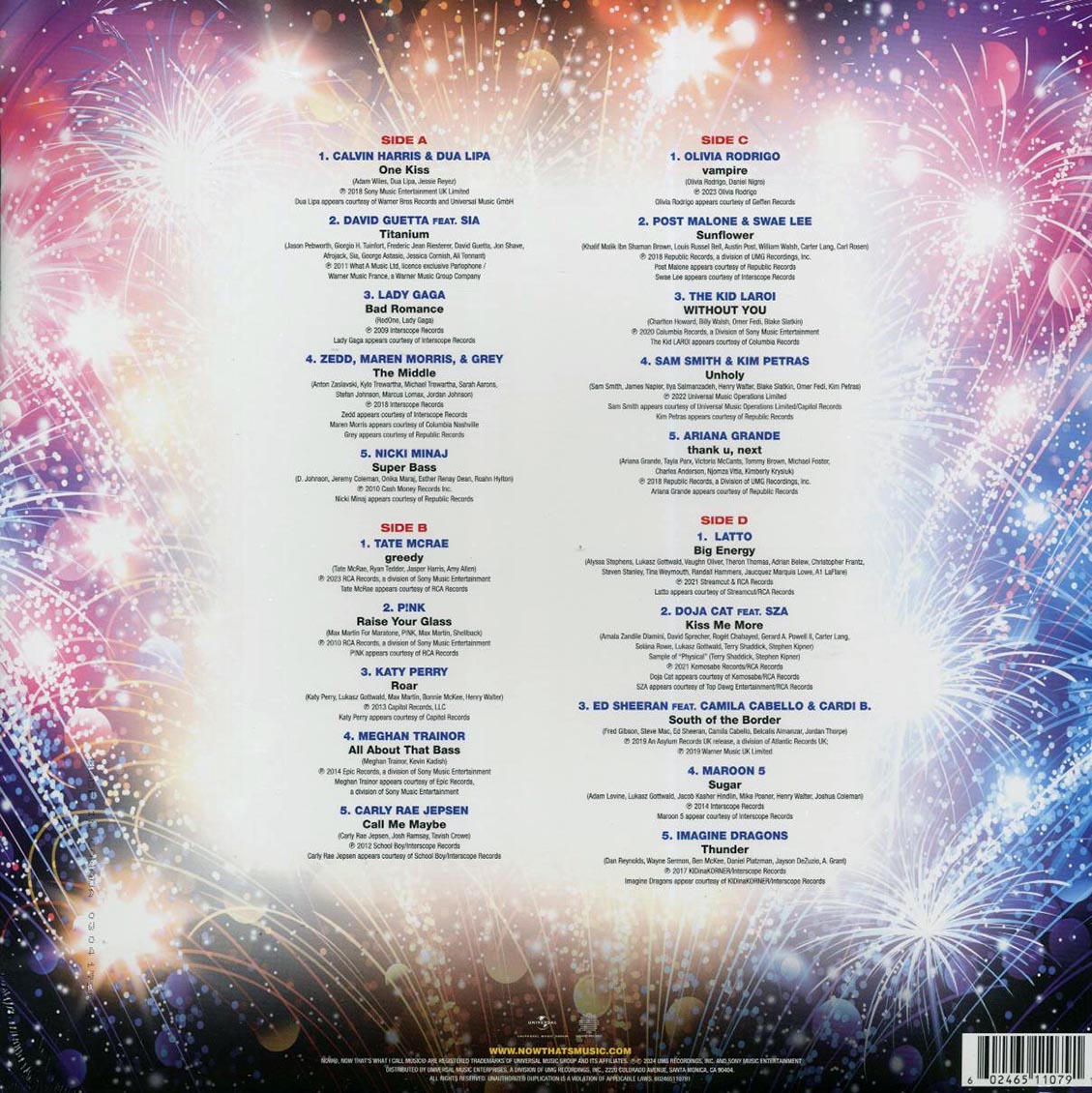 Dua Lupa, Nicki Minaj, Katy Perry, Olivia Rodrigo, Imagine Dragons, Etc. - Now That’s What I Call Music! 25th Anniversary Volume 2 (2xLP) (silver vinyl) [New Vinyl LP]