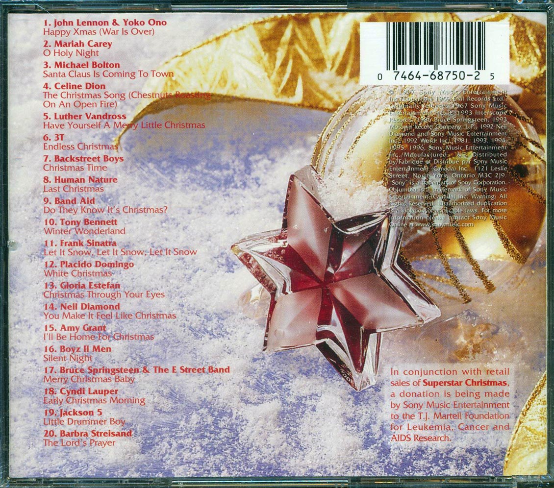 Celine Dion, Mariah Carey, John Lennon, Frank Sinatra, Etc. - Superstar Christmas [New CD]