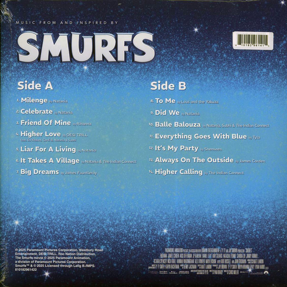 Rihanna, Natania, Indian Connect, Etc. - Music From And Inspired By Smurfs (ltd. ed.) (red vinyl) [New Vinyl LP]