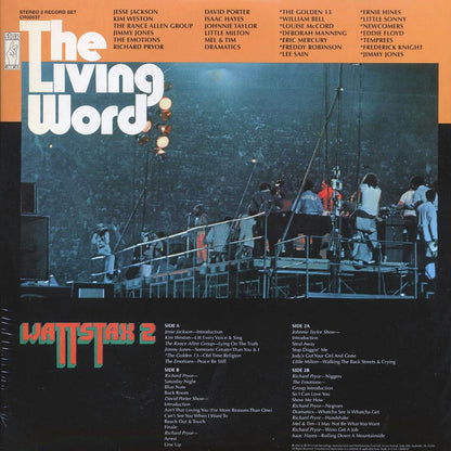 Isaac Hayes, The Emotions, Richard Pryor, David Porter Show, Etc. - The Living Word: Wattstax 2 (50th Anniv. Ed.) (2xLP) [New Vinyl LP]