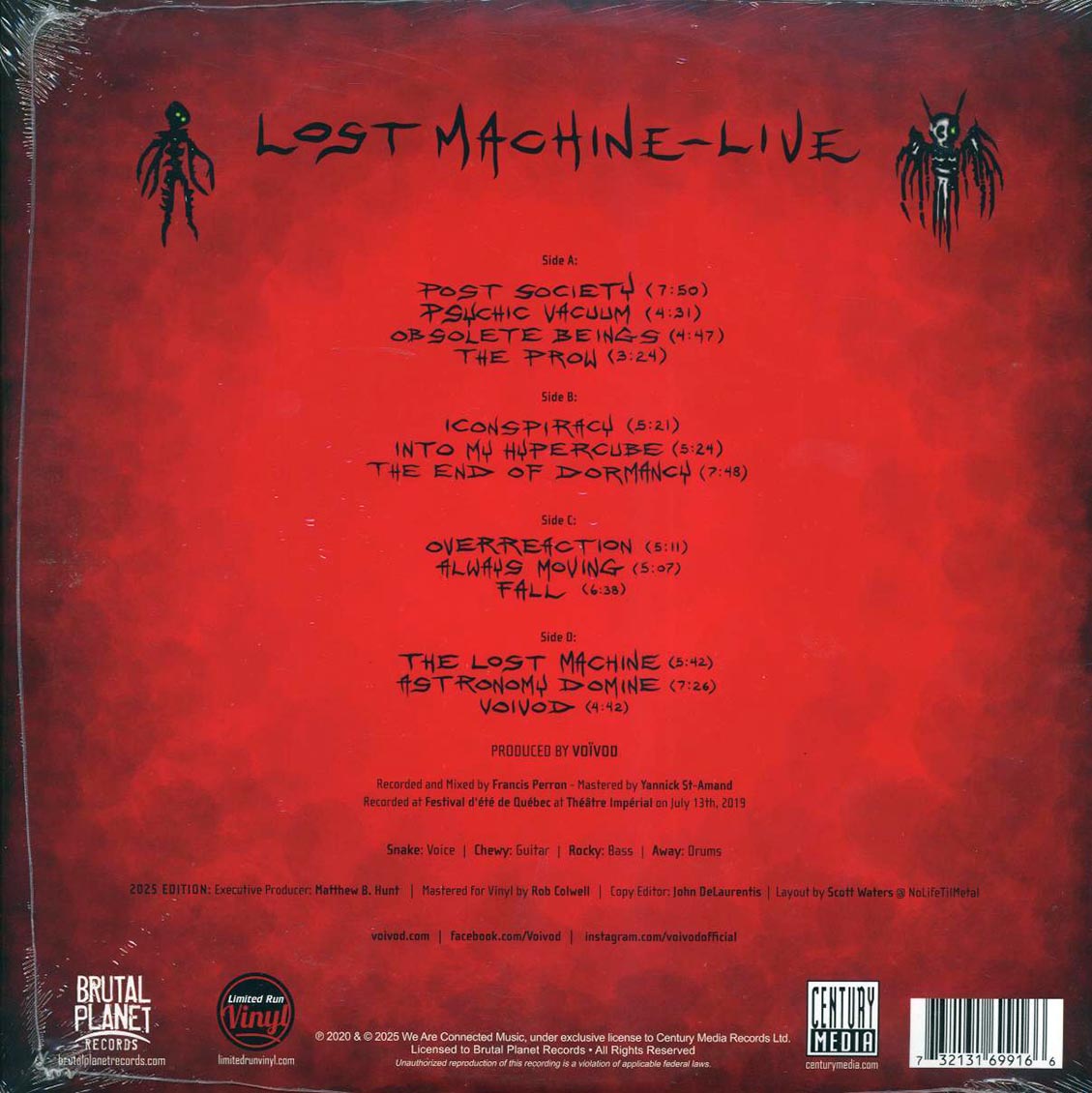 Voivod - Lost Machine - Live (RSD 2025) (ltd. ed.) (2xLP) (orange/strawberry swirl vinyl) [New Vinyl LP]