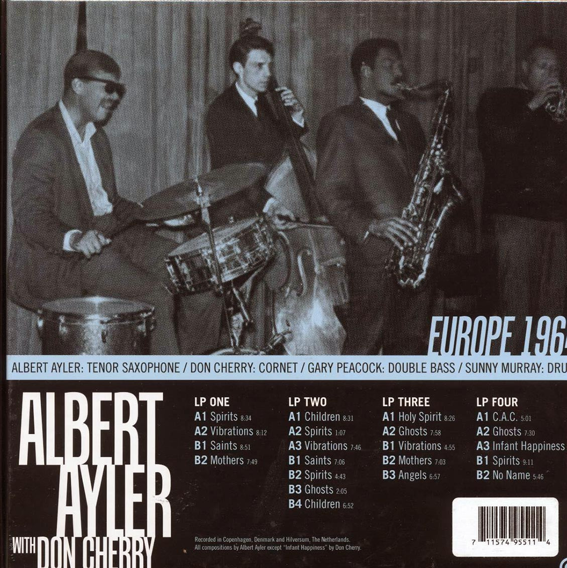 Albert Ayler, Don Cherry - Europe 1964 (RSD 2025) (ltd. ed.) (4xLP) (box set) [New Vinyl LP]
