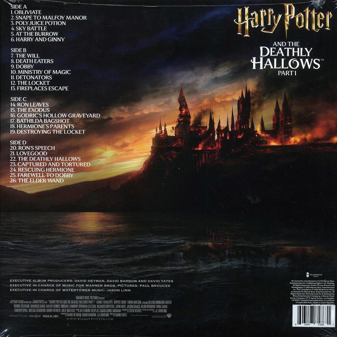 Alexandre Desplat - Harry Potter And The Deathly Hallows Part 1: Original Motion Picture Soundtrack (2xLP) (clear vinyl) [New Vinyl LP]