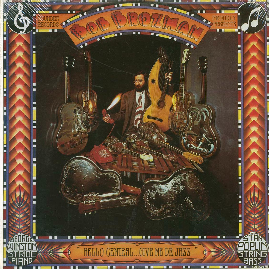 Bob Brozman - Hello Central Give Me Dr. Jazz (1985 FIRST PRESS) [New Vinyl Record LP]