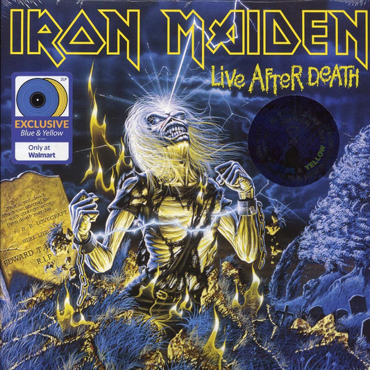 Iron Maiden - Live After Death (40th Anniv. Ed.) (2xLP) (yellow/blue vinyl) (remastered) [New Vinyl Record LP]