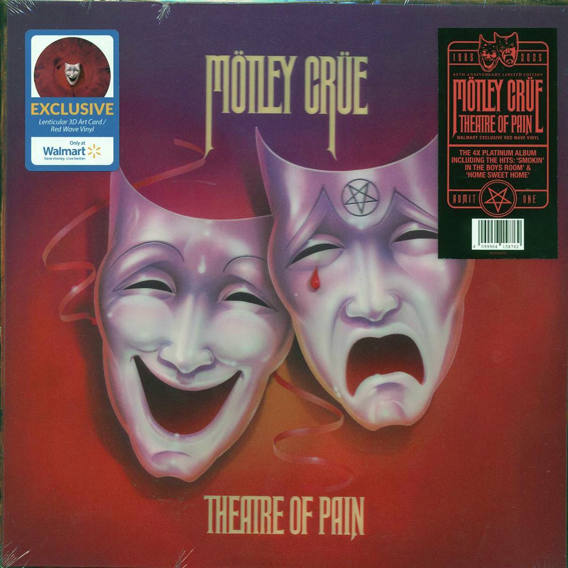 Motley Crue - Theatre Of Pain (40th Anniv. Ed.) (ltd. ed.) (red wave vinyl) (Lenticular artwork) [New Vinyl Record LP]
