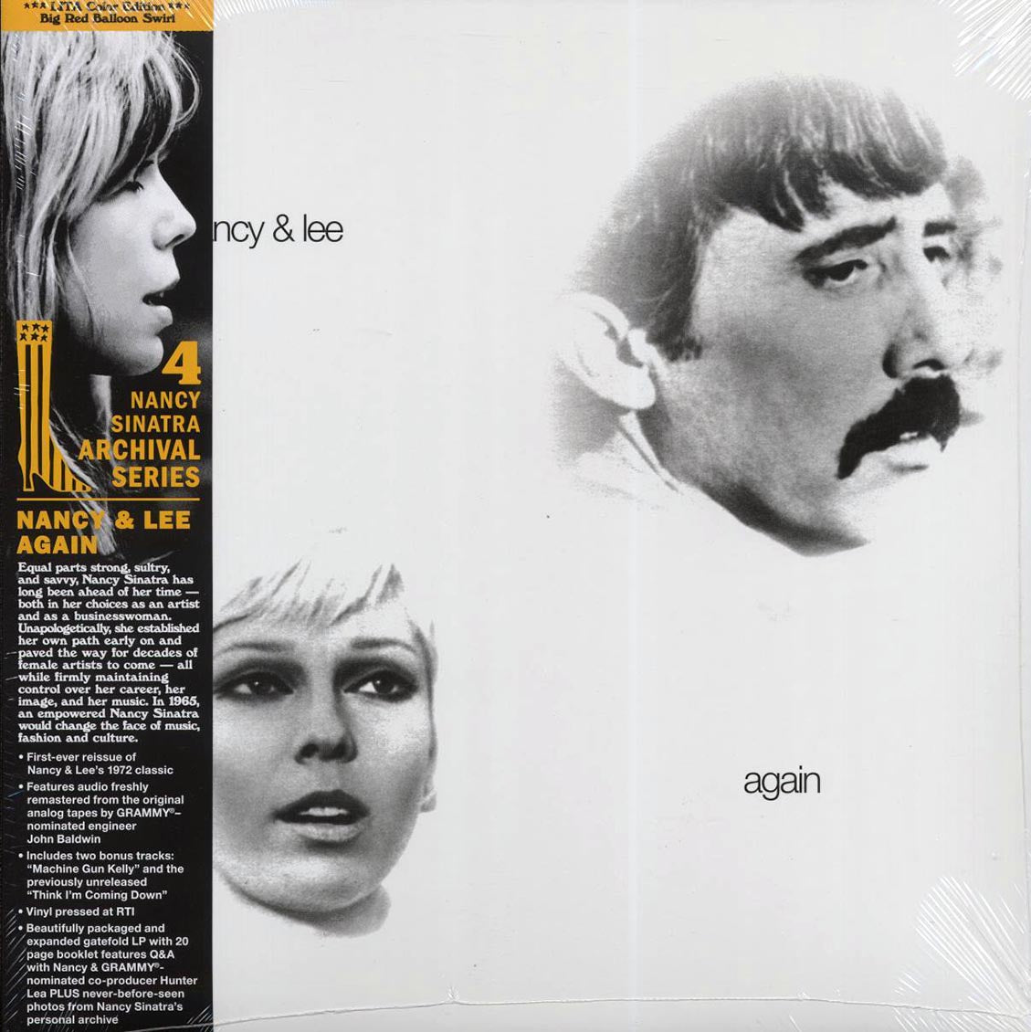 Nancy Sinatra, Lee Hazlewood - Nancy & Lee Again (ltd. ed.) (big red balloon swirl vinyl) (RTI press) [New Vinyl Record LP]