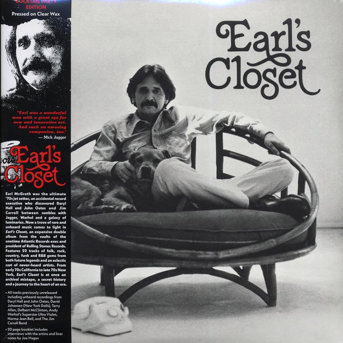 Daryl Hall & John Oates, Kazoo Singers, Delbert & Glen, Terry Allen, Etc. - Earl's Closet: The Lost Archive Of Earl McGrath, 1970 To 1980 (ltd. ed.) (2xLP) (cocktail party clear vinyl) [New Vinyl Record LP]