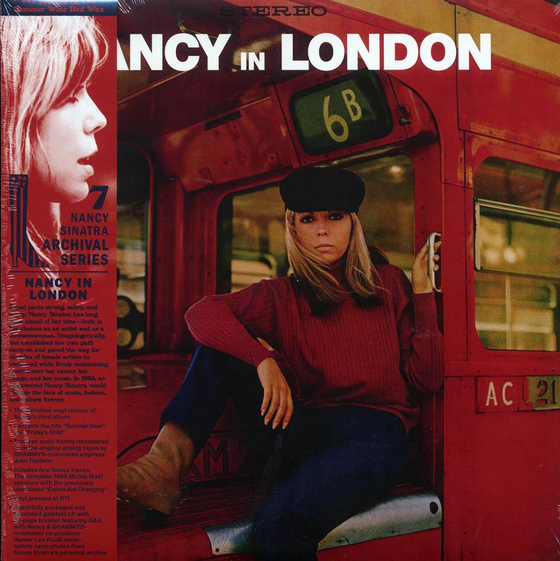 Nancy Sinatra - Nancy In London (+4 bonus tracks) (summer wine red vinyl) (RTI press) [New Vinyl Record LP]