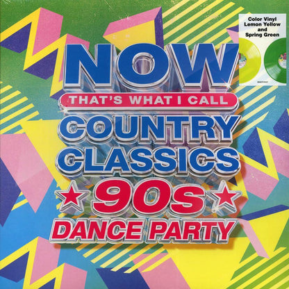 George Strait, Shania Twain, Faith Hill, Travis Tritt, Vince Gill, Etc. - Now That's What I Call Country Classics 90s Dance Party (2xLP) (yellow/green vinyl) [New Vinyl LP]