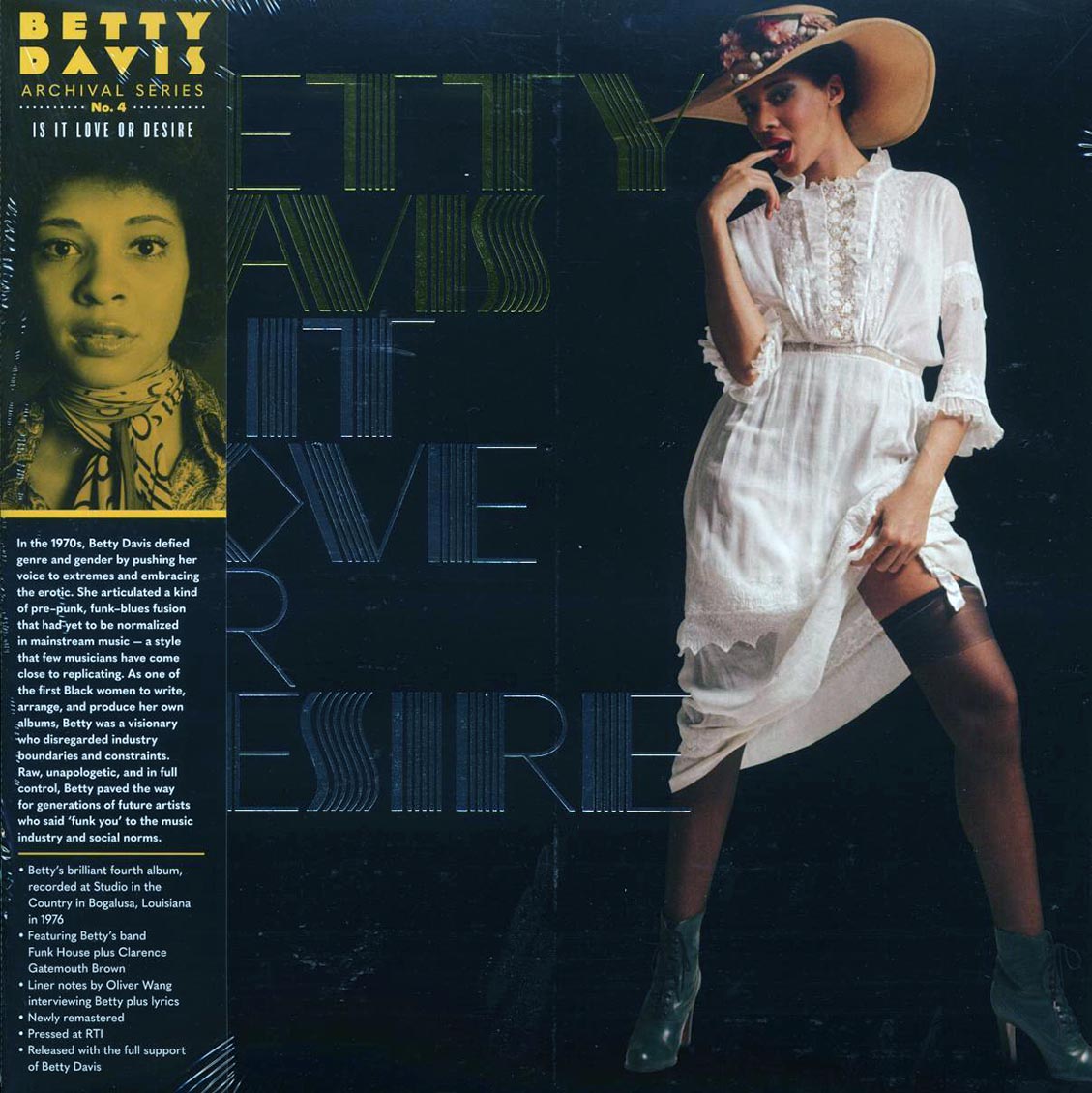 Betty Davis - Is It Love Or Desire (RTI press) [New Vinyl Record LP]
