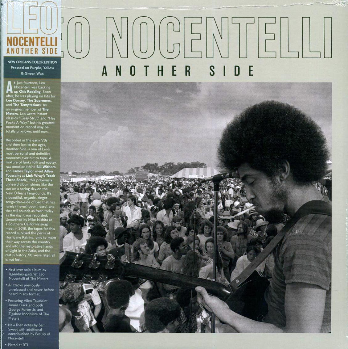Leo Nocentelli - Another Side (purple/yellow/green vinyl) (RTI press) [New Vinyl Record LP]
