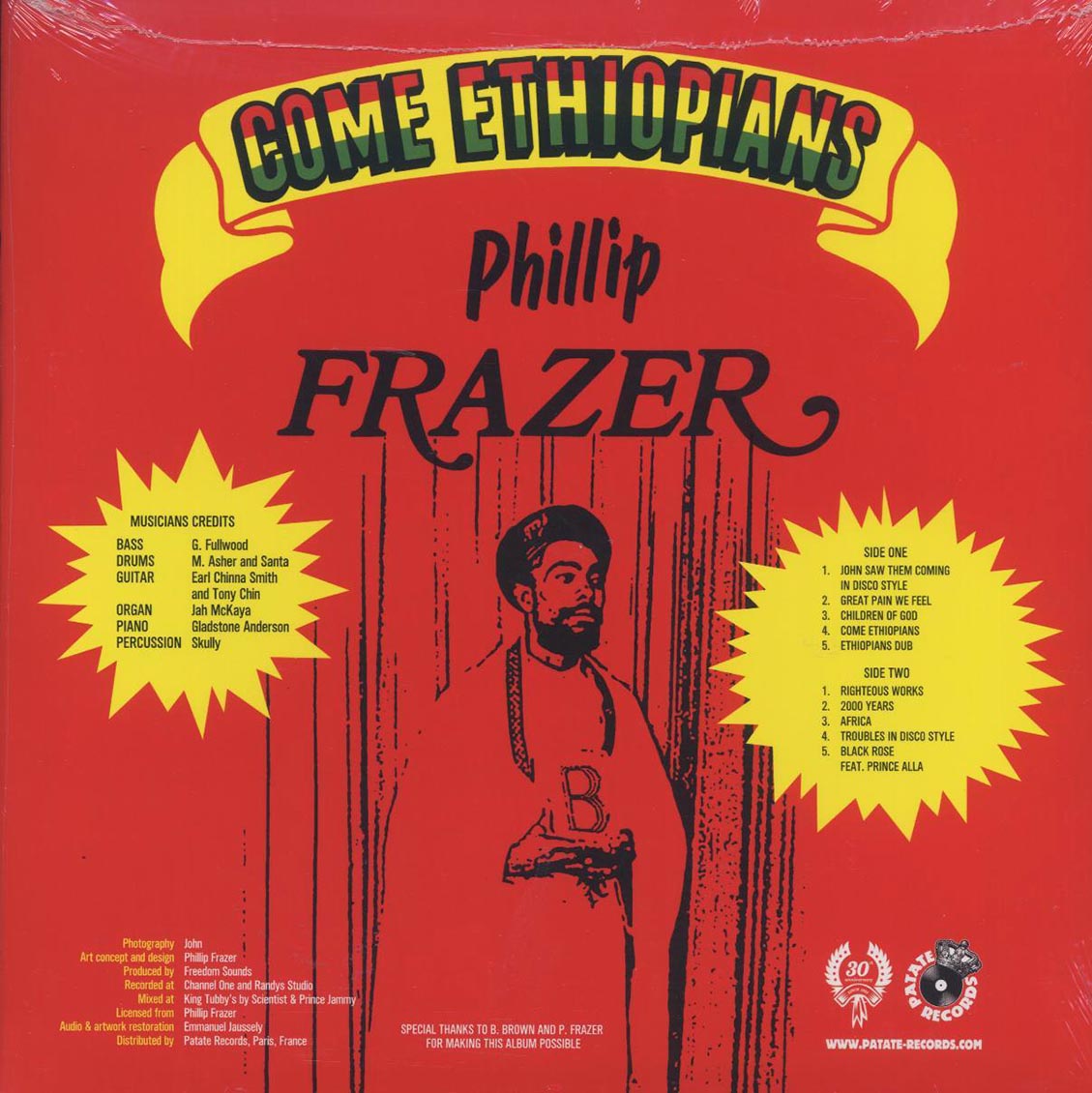 Phillip Fraser - Come Ethiopians: Deluxe Edition (+2 bonus tracks) [New Vinyl LP]