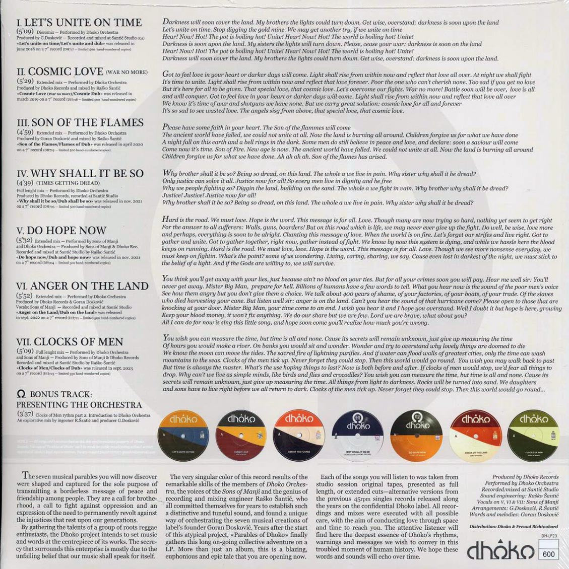 Dhoko - Parables of Dhoko [New Vinyl LP]