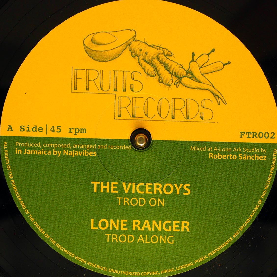 The Viceroys - Trod On; Lone Ranger - Trod Along  /  Prince Alla - Jah Love In The Morning; Roberto Sanchez - Jah Love Dub [New Vinyl Record 12" Single]