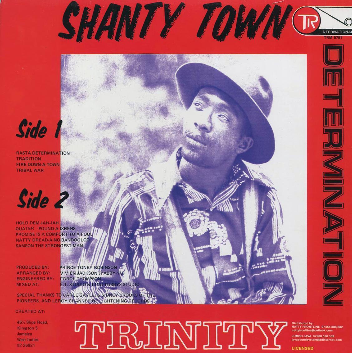 Trinity - Shanty Town Determination [New Vinyl LP]