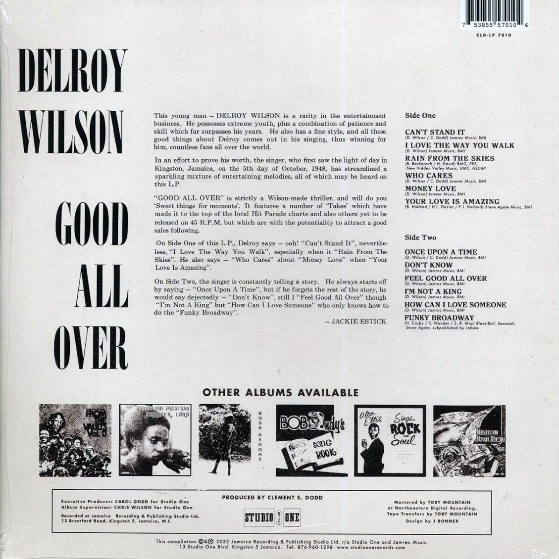 Delroy Wilson - Good All Over [New Vinyl LP]