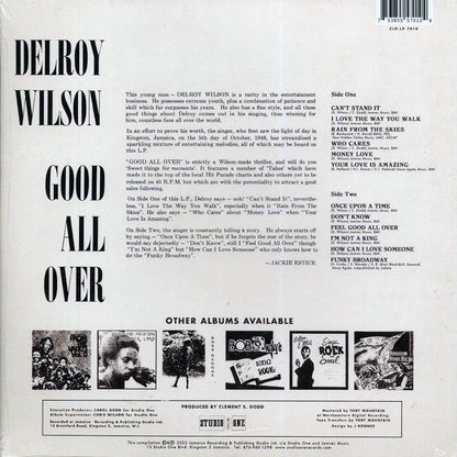 Delroy Wilson - Good All Over [New Vinyl LP]