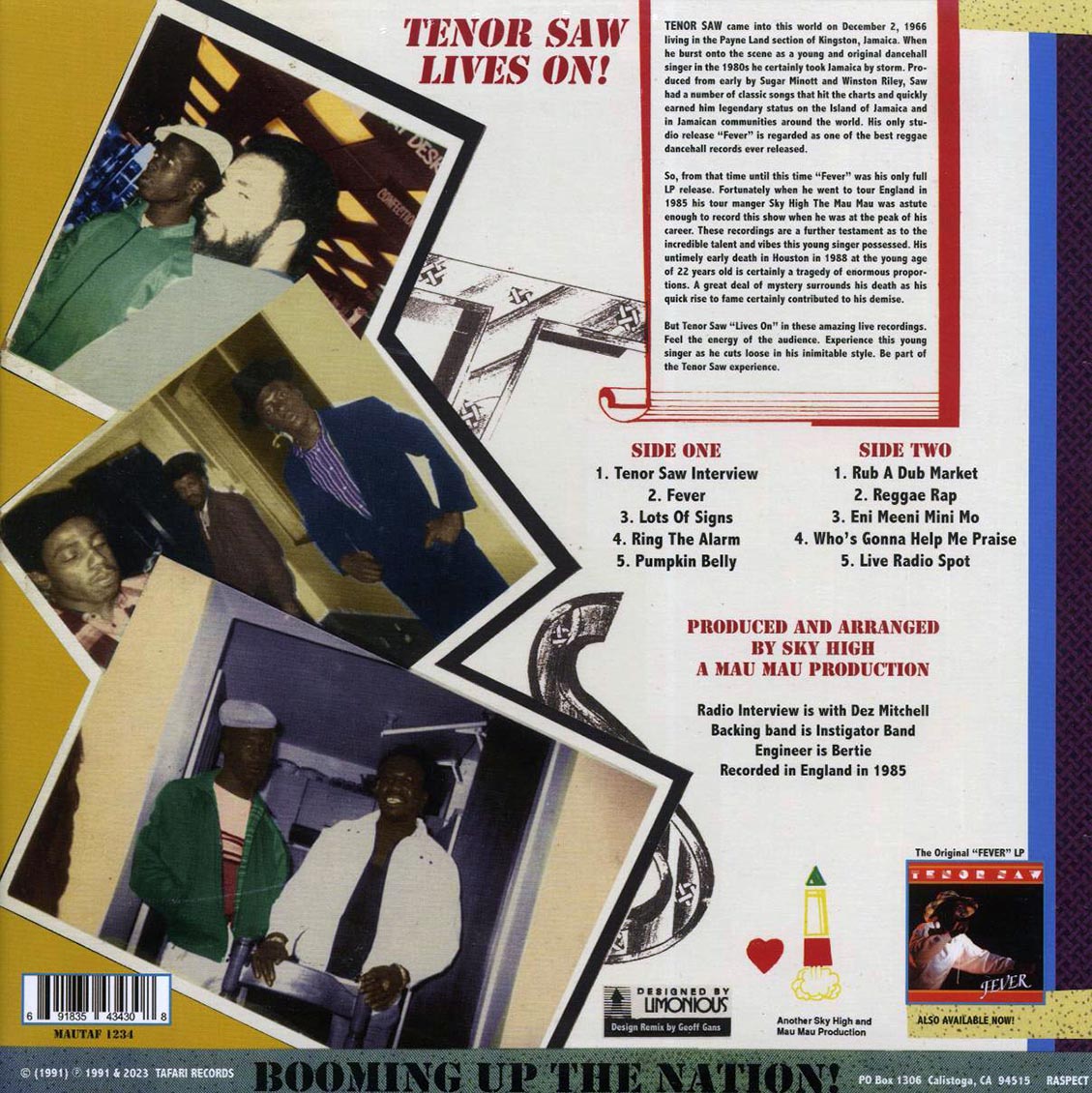 Tenor Saw - Live In London: Tenor Saw Lives On [New Vinyl LP]