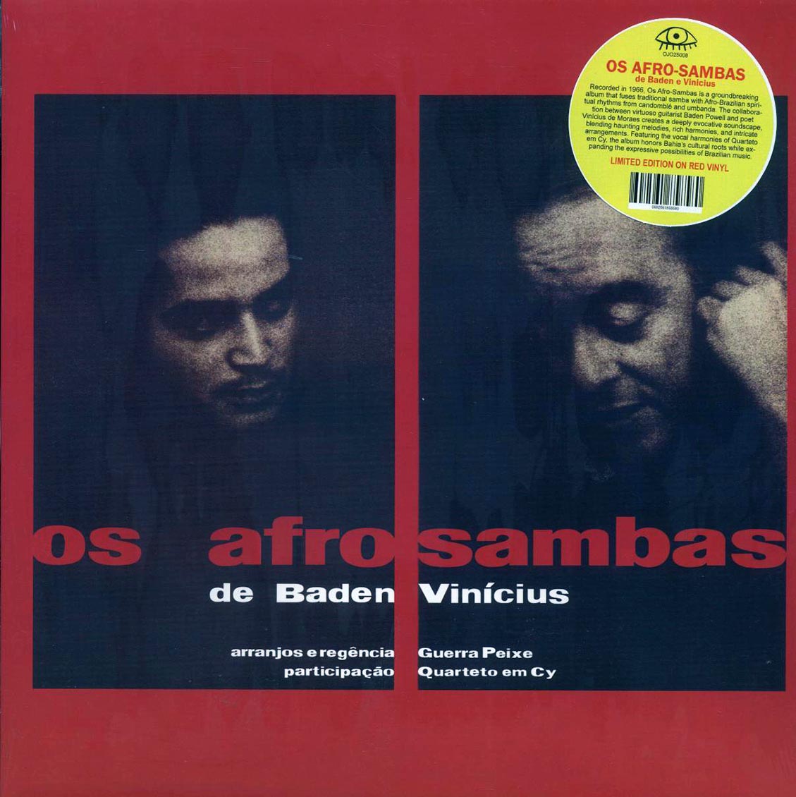Baden Powell E Vinicius De Moraes - Os Afro Sambas (red vinyl) [New Vinyl Record LP]