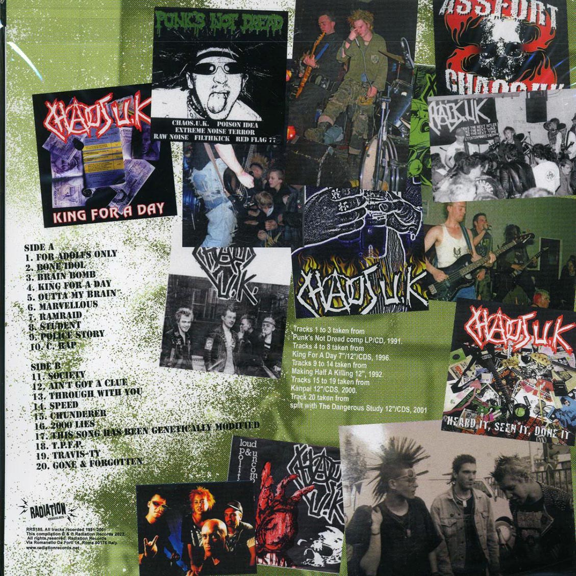 Chaos UK - Kings For A Day: The Vinyl Japan Years: 1991-2001 (ltd. ed.) (green vinyl) [New Vinyl LP]