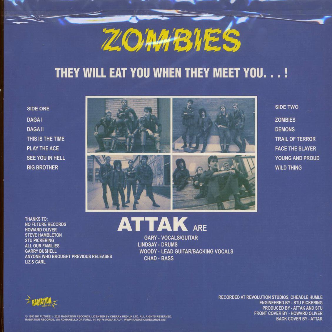 Attak - Zombies (ltd. 500 copies made) (green vinyl) [New Vinyl LP]