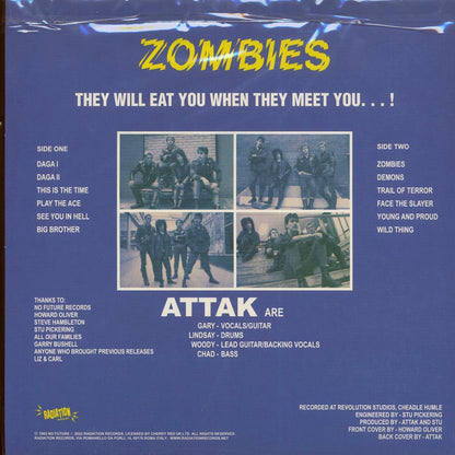 Attak - Zombies (ltd. 500 copies made) (green vinyl) [New Vinyl LP]