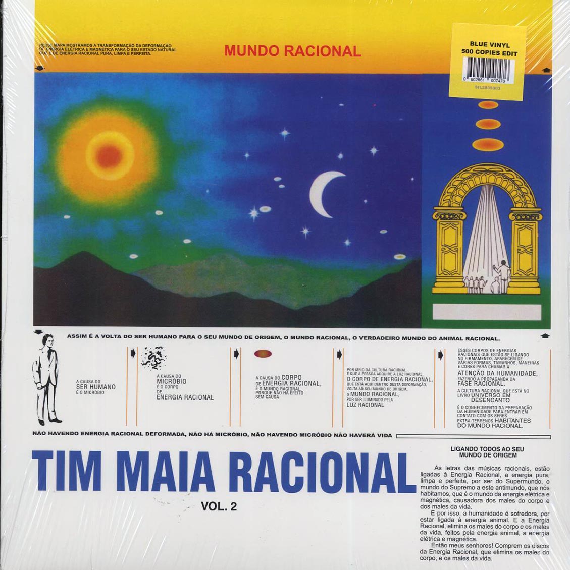 Tim Maia - Racional Volume 2 (ltd. 500 copies made) (blue vinyl) [New Vinyl Record LP]
