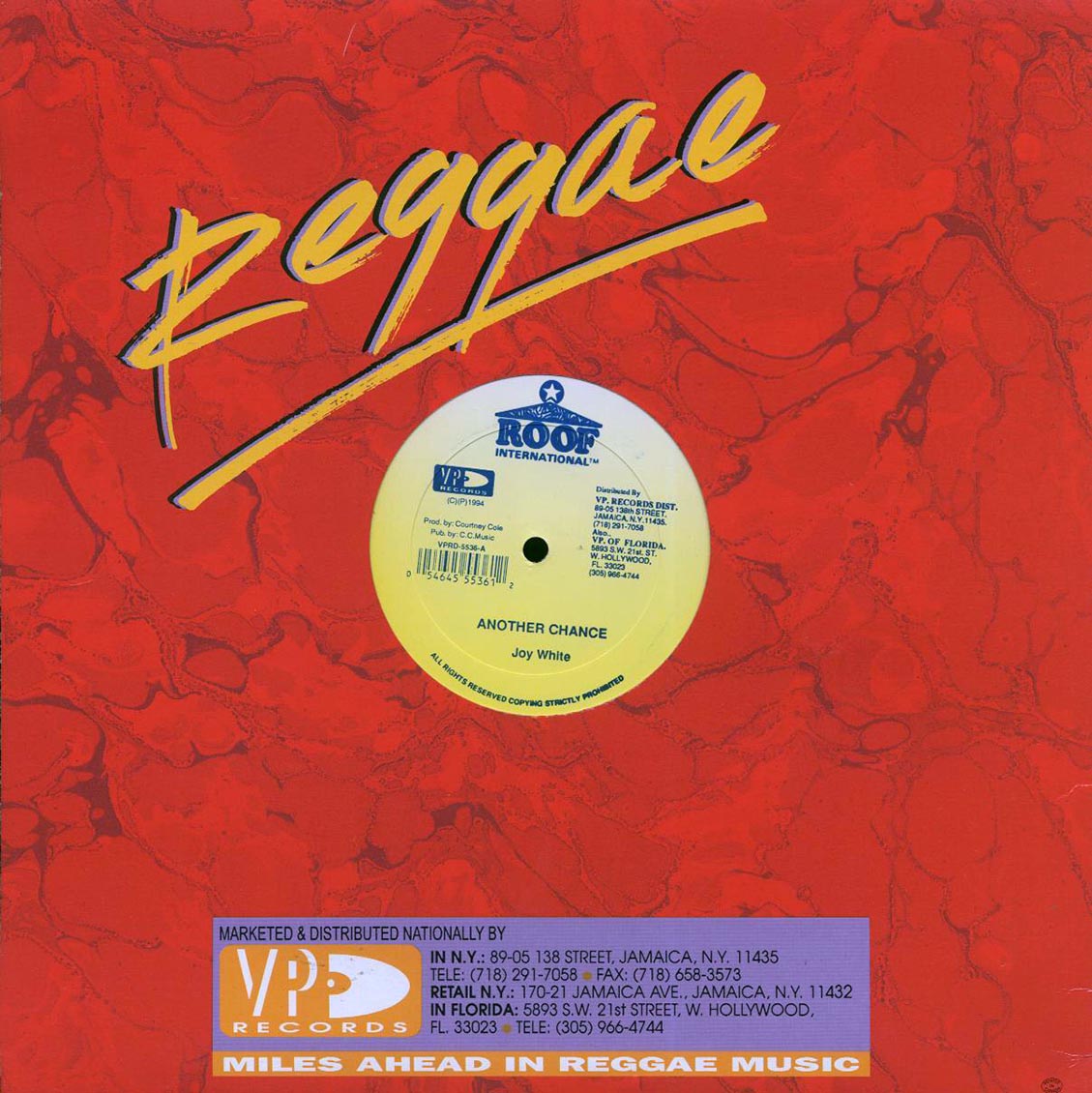 U Brown - Dance Hall Music  /  Joy White - Another Chance [New Vinyl 12"]