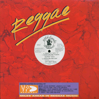 Supercat - Search And Find; Supercat - Search And Find (Rub A Dub Mix)  /  Supercat - Search And Find (Acapella); City Heat Band - Search And Find (Dub) [New Vinyl 12"]