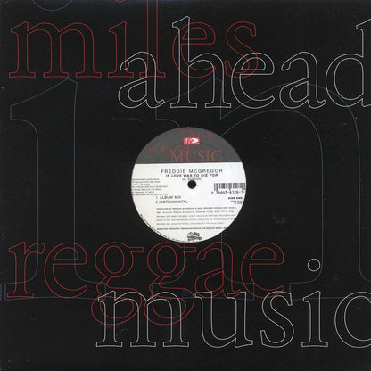 Freddie McGregor - If Love Was To Die For; Intrumental  /  Freddie McGregor - I Wish There Was A Way; Instrumental [New Vinyl 12"]