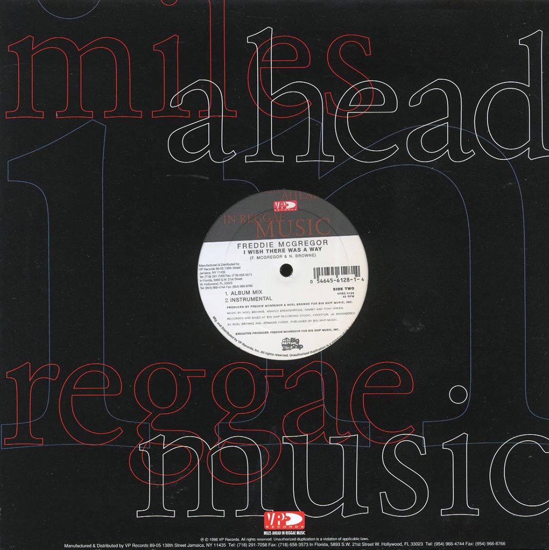 Freddie McGregor - If Love Was To Die For; Intrumental  /  Freddie McGregor - I Wish There Was A Way; Instrumental [New Vinyl 12"]
