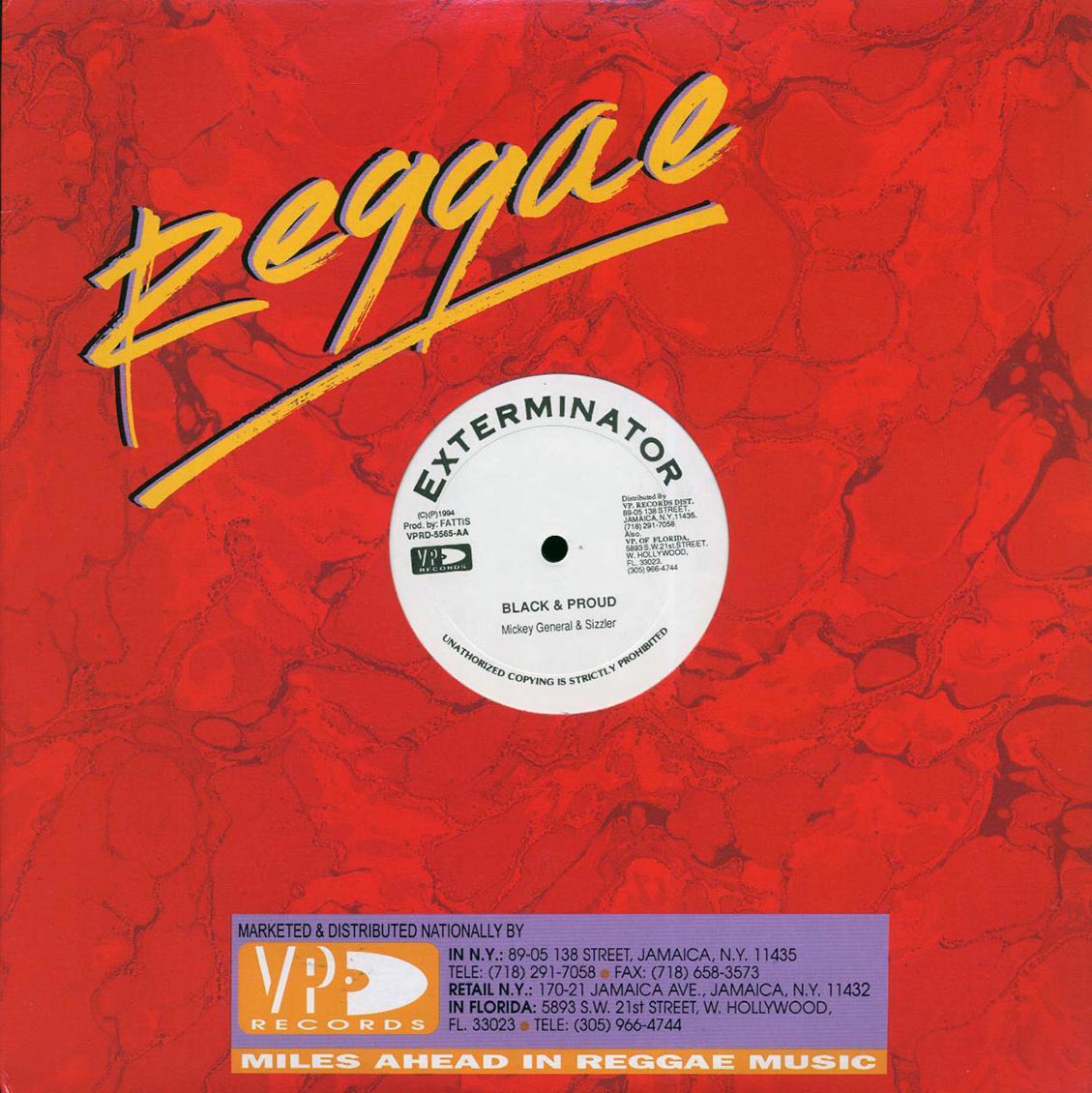 Mikey General, Sizzla - Black & Proud  /  Wayne Wonder - Doing It My Way (rhythm: "Freedom Blues/Serious Time/MPLA") [New Vinyl Record 12" Single]