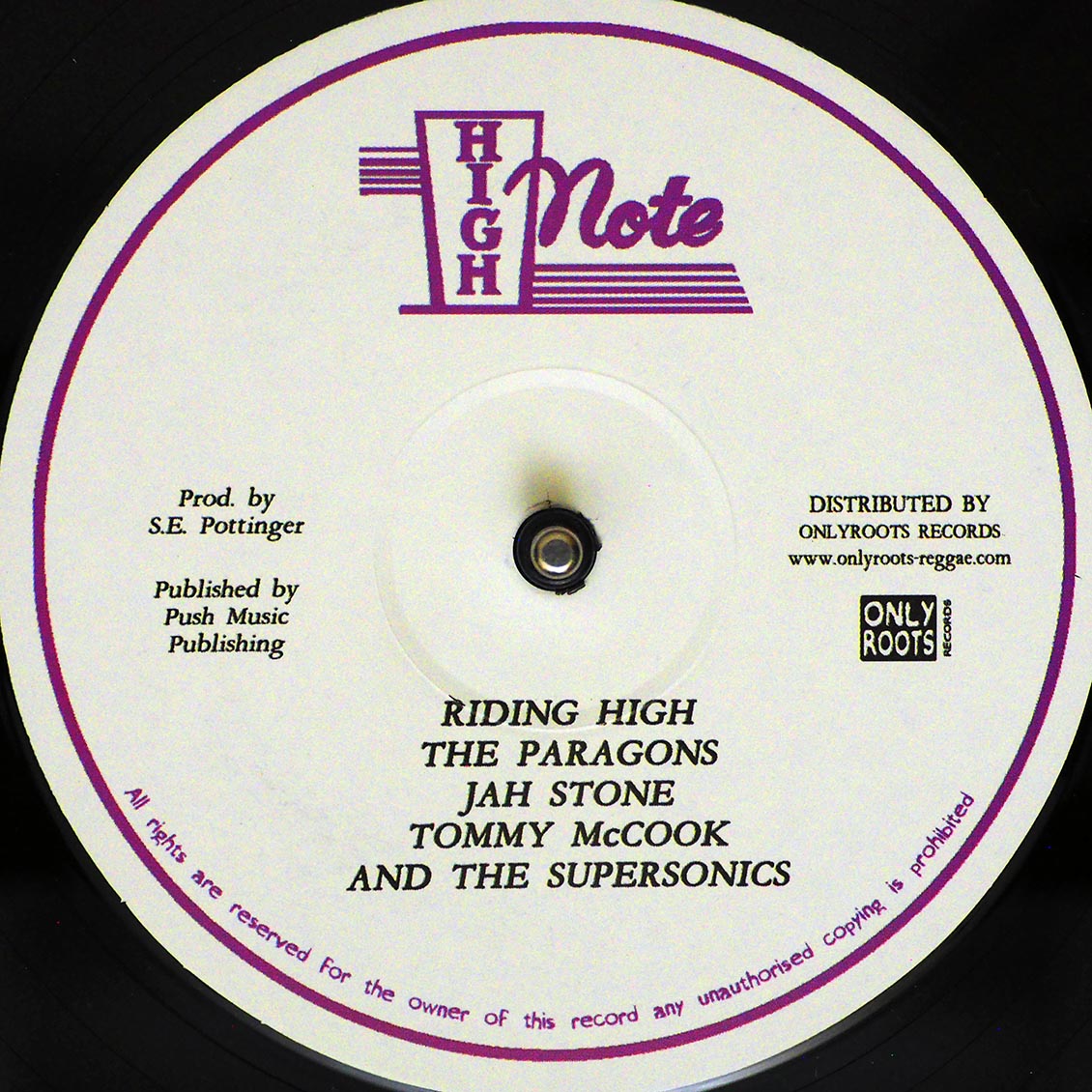 The Paragons, Jah Stone, Tommy McCook & The Supersonics - Riding High  (Extended MIx) /  The Paragons - Mercy, Mercy, Mercy (Extended MIx) (rhythm: "Riding High") [New Vinyl Record 12" Single]