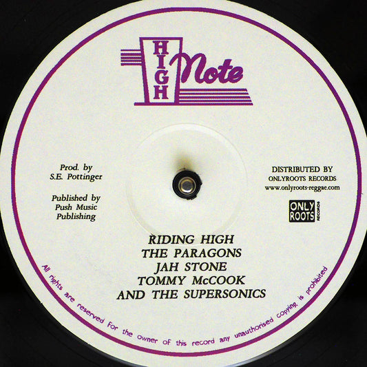 The Paragons, Jah Stone, Tommy McCook & The Supersonics - Riding High  (Extended MIx) /  The Paragons - Mercy, Mercy, Mercy (Extended MIx) (rhythm: "Riding High") [New Vinyl Record 12" Single]