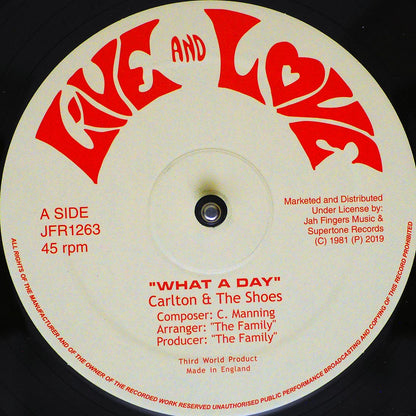 Carlton & The Shoes - What A Day (Extended Mix)  /  Version [New Vinyl 12"]