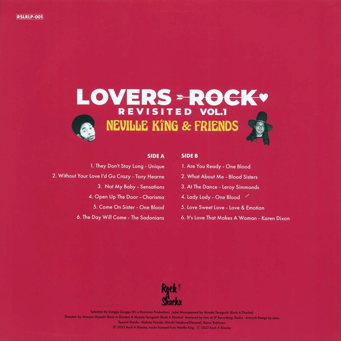 The Uniques, One Blood, Karen Dixon, Etc. - Lovers Rock Revisited Volume 1: Neville King & Friends (Japan press) [New Vinyl LP]