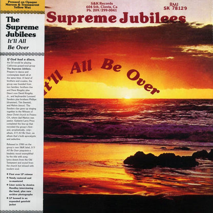 The Supreme Jubilees - It'll All Be Over (maroon/yellow vinyl) [New Vinyl Record LP]