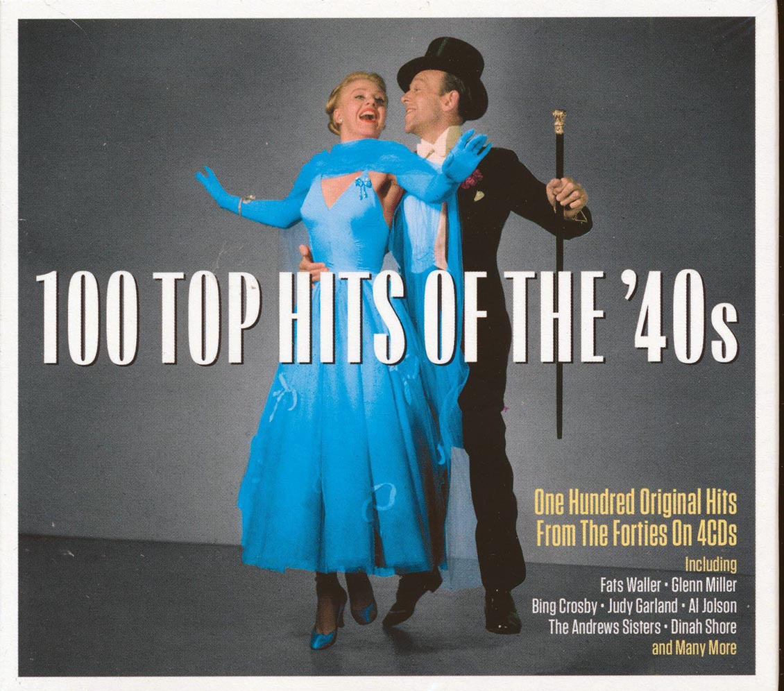 Fats Waller, Glenn Miller, Bing Crosby, Judy Garland, Al Jolson, Etc. - 100 Top Hits Of The '40s (100 tracks) (4xCD) (deluxe 4-fold digipak) [New CD]