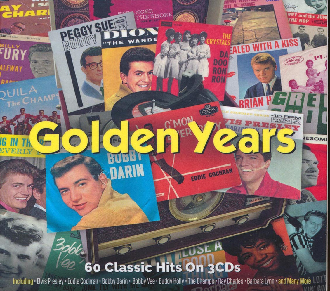 Sam Cooke, The Crystals, Buddy Holly, Elvis Presley, Etc. - Golden Years (60 tracks) (3xCD) (deluxe 4-fold digipak) [New CD]